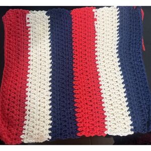 HANDMADE SET OF 2 CROCHET COTTON DISH CLOTHS OR WASH CLOTHS APPROX 10x11" *NEW*